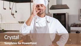  Presentation with pink and white roses shabby chic country - Audience pleasing PPT theme consisting of chiefs - image of pleased male chief backdrop and a  colored foreground