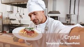  Presentation with professional tennis player athlete man - Beautiful slide set featuring chiefs - image of professional man chief backdrop and a  colored foreground