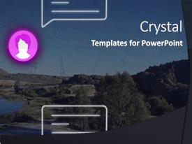 Image Of Profile And Message PPT template 63 | CrystalGraphics