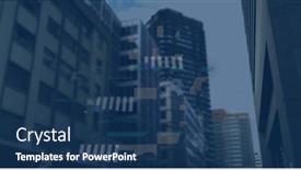  Presentation with connecting dots - Presentation theme having image-of-profile-icons-connecting background and a ocean colored foreground