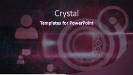  Presentation with security network - Slide deck enhanced with image-of-qr-code-over background and a wine colored foreground