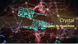  Presentation with data processing - Theme having image-of-qr-code-over background and a tawny brown colored foreground