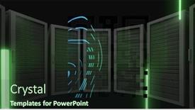  Presentation with server - Slides with image-of-qr-code-over background and a wine colored foreground