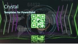  Presentation with scope - Presentation enhanced with image-of-qr-code-over background and a wine colored foreground