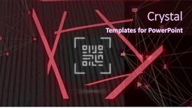  Presentation with connections - Theme enhanced with image-of-qr-code background and a wine colored foreground