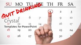  Presentation with alcohol awareness - Slide deck featuring image-of-quit-drinking background and a white colored foreground