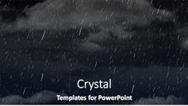  Presentation with rain clouds - Slide set enhanced with image-of-rain-falling background and a  colored foreground