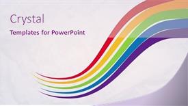  Presentation with rainbow lgbt - Presentation theme with image-of-rainbow-colours-moving background and a sky blue colored foreground