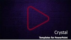  Presentation with interface - Presentation enhanced with image-of-red-neon-arrow background and a black colored foreground