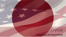  Presentation with independence - PPT theme featuring image-of-red-white background and a red colored foreground