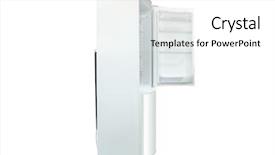  Presentation with refrigerator - Audience pleasing presentation consisting of frozen foods freezer full - image of refrigerator backdrop and a white colored foreground