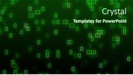  Presentation with green moving - Theme consisting of image-of-repeatable-shapes-moving background and a forest green colored foreground