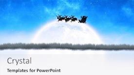  Presentation with santa sleigh - PPT theme having image-of-santa-claus background and a  colored foreground