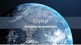  Presentation with space universe - Slides enhanced with image-of-satellite-photo background and a seafoam green colored foreground