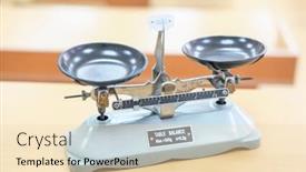  Presentation with chemical - Audience pleasing presentation theme consisting of image-of-scales-for-chemical backdrop and a lemonade colored foreground