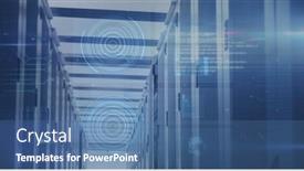  Presentation with computer processing - Slide deck with image-of-scope-scanning background and a teal colored foreground