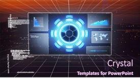  Presentation with scope - Slide deck featuring image-of-scope-scanning background and a wine colored foreground