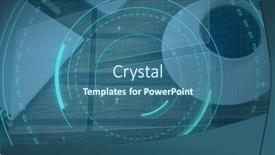  Presentation with scope - Presentation theme with image-of-scope-scanning background and a ocean colored foreground