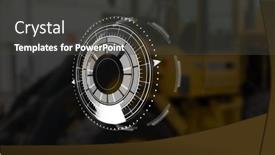  Presentation with market data - PPT layouts with image-of-scope-scanning background and a dark gray colored foreground