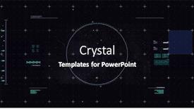  Presentation with scope - Presentation theme with image-of-scope-scanning background and a black colored foreground