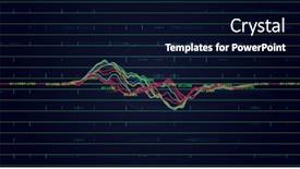  Presentation with scope - Presentation design having image-of-scope-statistics background and a navy blue colored foreground