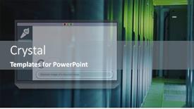  Presentation with servers - Presentation consisting of image-of-screen-with-online background and a gray colored foreground