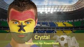  Presentation with ghana - Audience pleasing PPT layouts consisting of image of serious young ghana backdrop and a tawny brown colored foreground