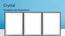  Presentation with simple - Beautiful slides featuring image of simple poster frame backdrop and a light blue colored foreground