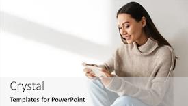  Presentation with video game - Presentation design enhanced with image-of-smiling-asian-woman background and a white colored foreground