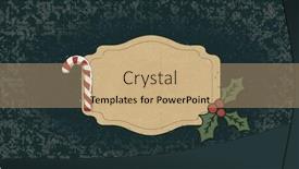  Presentation with christmas candy - PPT layouts enhanced with image-of-snow-falling-over background and a coral colored foreground