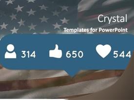 Image Of Social Media Icons PPT template 55 | CrystalGraphics