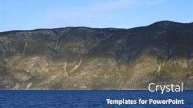  Presentation with europe - PPT layouts enhanced with image-of-sogndal-fjord background and a ocean colored foreground