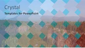  Presentation with blue squares - PPT theme with image-of-squares-in-red background and a light blue colored foreground