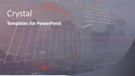  Presentation with technology economy - Slides featuring image-of-statistical-and-stock background and a gray colored foreground