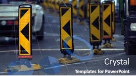  Presentation with computer processing - Presentation theme with image-of-statistics-and-data background and a ocean colored foreground