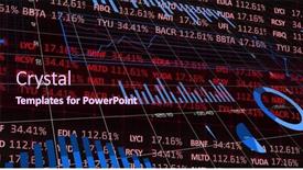  Presentation with market data - Slides consisting of image-of-statistics-and-data background and a wine colored foreground