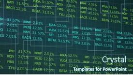  Presentation with digital statistics - Presentation theme with image-of-statistics-and-data background and a ocean colored foreground