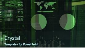 Presentation with green cloud computing - Slides having image-of-statistics-and-data background and a wine colored foreground