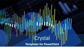  Presentation with data processing - Presentation design consisting of image-of-statistics-and-financial background and a  colored foreground