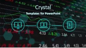  Presentation with data processing - Presentation design consisting of image-of-statistics-and-financial background and a wine colored foreground