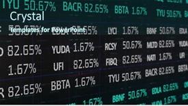  Presentation with image processing - Slide set enhanced with image-of-statistics-and-financial background and a ocean colored foreground