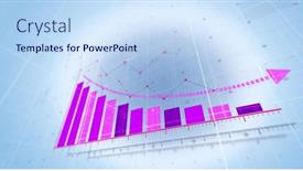  Presentation with blue global - Slide deck featuring image-of-statistics-and-pink background and a  colored foreground