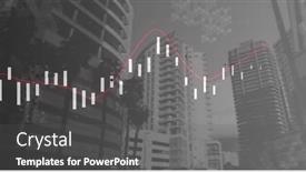  Presentation with digital statistics - Slide deck featuring image-of-statistics-processing-over background and a dark gray colored foreground