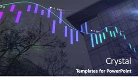  Presentation with digital image processing - Slides consisting of image-of-statistics-processing-over background and a tawny brown colored foreground