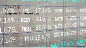  Presentation with technology economy - Slide set enhanced with image-of-stock-market-data background and a light gray colored foreground
