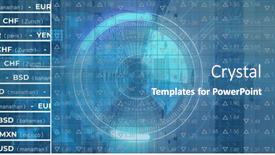  Presentation with scope - Presentation with image-of-stock-market-over background and a teal colored foreground