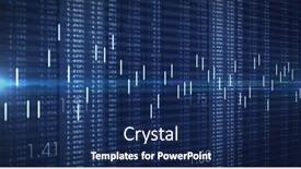  Presentation with blue global - Presentation design consisting of image-of-stock-market background and a navy blue colored foreground