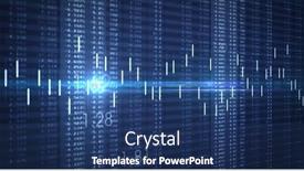  Presentation with blue global - Slides featuring image-of-stock-market background and a ocean colored foreground