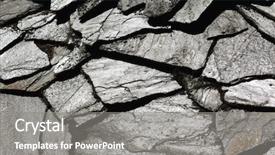  Presentation with rock wall - Colorful slides enhanced with image of stone rock texture backdrop and a gray colored foreground