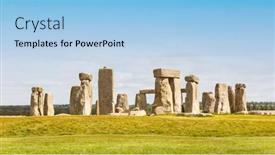  Presentation with stonehenge - Amazing presentation having image-of-stonehenge-in-great backdrop and a light blue colored foreground